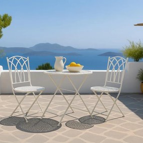 Σετ κήπου Gordon Fylliana Μεταλλικό 3 τεμ Μπέζ