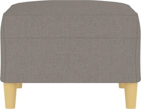 vidaXL Υποπόδιο Taupe 70 x 55 x 41 εκ. Υφασμάτινο