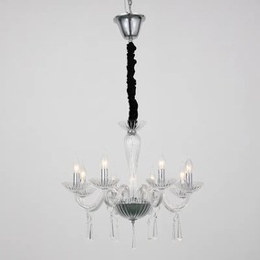 Φωτιστικό Κρεμαστο Aca BLK80288PCC VIOLET Διάφανο (Transparent)