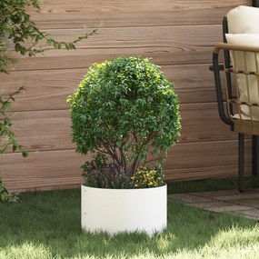 vidaXL Λευκές Κεραμικές Γλάστρες Λευκό Κεραμικές 30 εκ. διάμετρος