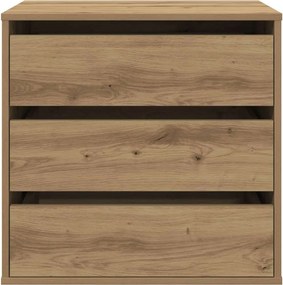 vidaXL Συρταριέρα Γωνιακή Αρτισιανή Δρυς 60x41x58 εκ. Επεξεργ. Ξύλο