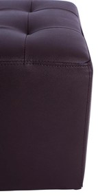 Σκαμπό PUNK PU Καφέ 37x37x35 εκ. 37x37x35 εκ.