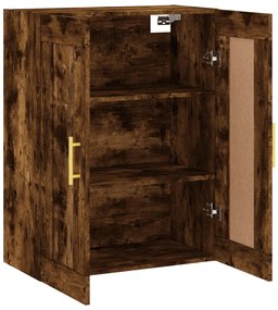 vidaXL Ντουλάπι Τοίχου Καπνιστή Δρυς 69,5 x 34 x 90 εκ. Επεξεργ. Ξύλο