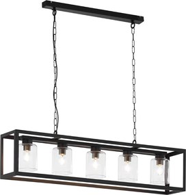 Κρεμαστό Πολύφωτο Macari 113cm Μαύρο