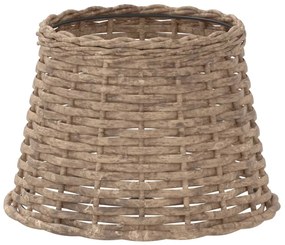 vidaXL Καπέλο Φωτιστικού Καφέ Ø25x17 εκ. από Wicker