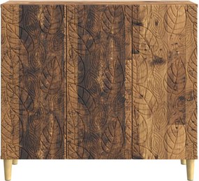 vidaXL Πλαϊνό γραφείο Παλαιωμένο ξύλο 89 x 34,5 x 80 εκ