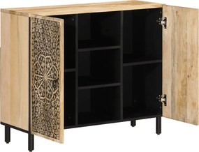 vidaXL Βοηθητικό Ντουλάπι 90 x 33 x 75 εκ. από Μασίφ Ξύλο Μάνγκο