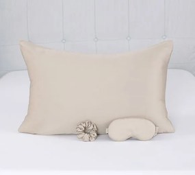 Beauty Home Σετ ομορφιάς ύπνου 3τμχ Art 7008 100% Tencel - Μπεζ