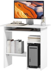 Γραφείο υπολογιστή, Γραφείο, Νοοπάν, Μέταλλο, 80 x 45 x 75 cm, Λευκό