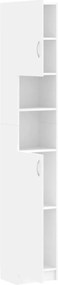 vidaXL Στήλη Μπάνιου Λευκή 32 x 25,5 x 190 εκ. από Επεξ. Ξύλο