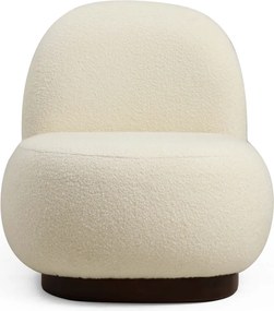 Πολυθρόνα Λευκό Μπουκλέ TINA 74x85x75