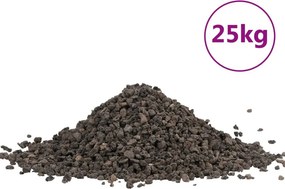 vidaXL Χαλίκι Βασάλτη Φυσικό Μαύρο 25 κιλά 5-8 χιλ.