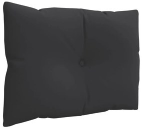 vidaXL Μαξιλάρια Παλέτας 3 τεμ. Μαύρα Υφασμάτινα