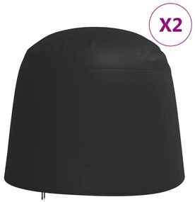 vidaXL Καλύμματα Διπλής Πολυθρόνας Egg 2 τεμ. Ø230x200 εκ. Ύφ.Oxford