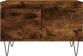 vidaXL Τραπεζάκι Σαλονιού Καπνιστή Δρυς 55x55x36,5εκ. Επεξεργασμ. Ξύλο