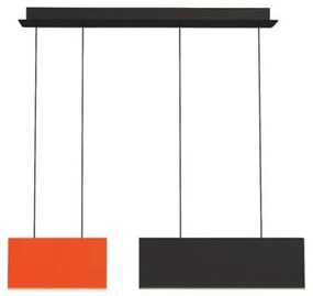 Κρεμαστό Φωτιστικό Οροφής LED Αλουμίνιο Chroma H140 Φ90 Viokef 4274300 Πορτοκαλί