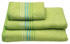Πετσέτα πενιέ Stripes Green Προσώπου (50x100)