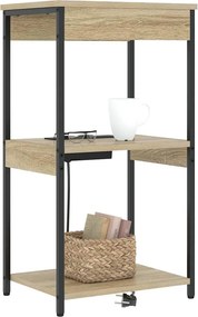 vidaXL Κομοδίνο Δρύς Sonoma 41 x 31 x 76 εκ. Επεξεργασμένο ξύλο