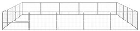 vidaXL Σπιτάκι Σκύλου Ασημί 25 μ² Ατσάλινο