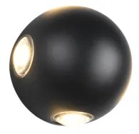 Απλίκα Φωτιστικό Τοίχου 4xLED 2W IP54 Avisio 246760432 Trio Lighting-246760432-Μαύρο 246760432