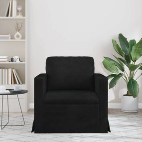 vidaXL Καναπές Μαύρο 78 x 78 x 80 εκ. Βελούδο