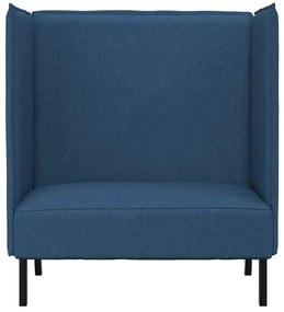 vidaXL Καναπές Υψηλής Πλάτης Μπλε 109 x 56 x 121 εκ. ύφασμα