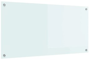 vidaXL Πίσω Πάνελ Κουζίνας Λευκό 100 x 50 cm σκληρυμένο γυαλί