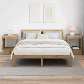 vidaXL End Table 2 pcs Artisan Oak 40 x 40 x 56 εκ. Επεξεργασμένο ξύλο