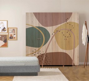 Τετραφυλλη Ντουλαπα Σονομα LONI 48x120x182