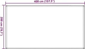 vidaXL Χαλί Σκηνής Σκούρο Πράσινο 200 x 400 εκ.