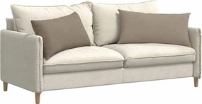vidaXL Μαξιλάρι Καναπέ 2 pcs Taupe 80 x 40 cm ύφασμα