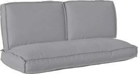 vidaXL Σετ μαξιλαριών Ύφασμα Όξφορντ Γκρι 120 x 50 x 52 εκ.