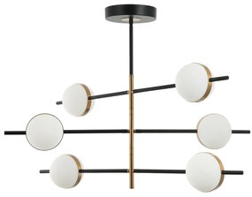 Φωτιστικό Οροφής Πολύφωτο LED Zambelis 2002 Black Matt