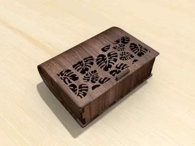 Intra PANTHERA Ξύλινο Κουτί με Print Δαντέλα Καμπυλωτό Καπάκι 60x89x34 cm Box44-00002