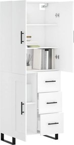vidaXL Ντουλάπι Λευκό 69,5x34x180 εκ. από Επεξεργασμένο Ξύλο