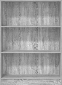 vidaXL Βιβλιοθήκη Γκρι Sonoma 80x24x109 εκ. από Επεξεργ. Ξύλο