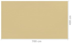 Χαλί Σκηνής Μπεζ 400 x 700 εκ.