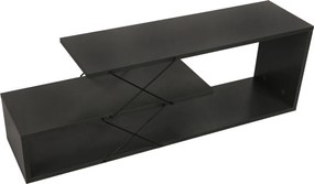 Έπιπλο Τηλεόρασης - Zigzag - Χρώμα Ανθρακί - 120x30x40εκ