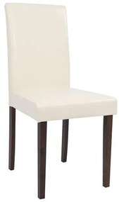 Καρέκλα SELENE Ξύλινα πόδια και Κάθισμα PU Εκρού 44X54X91 εκ. 2αδα 44x54x91 εκ.