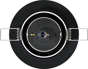 vidaXL Σποτ 24 pcs Μαύρο 9 x 9 x 2.5 εκ. Μέταλλο