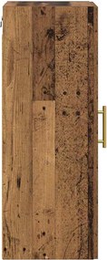 vidaXL Επιτοίχιο ντουλάπι Παλιό Ξύλο 34,5 x 34 x 90 εκ.