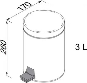Geesa 634 Black Matt - Χαρτοδοχείο 3L