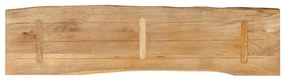 vidaXL Επιφάνεια Τραπεζιού 180x40x2,5 εκ. Live Edge Μασίφ Ξύλο Μάνγκο