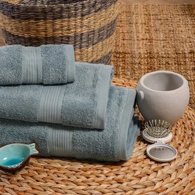 Πετσέτες Kenzo (Σετ 3τμχ) Aqua Melinen Towels Set 70x140cm 100% Βαμβάκι