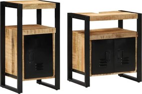 vidaXL Σετ Επίπλων Μπάνιου 2 τμχ. Καφέ 55 x 35 x 60 εκ.