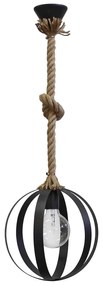 Φωτιστικό Lama Rope 1L Ut-Wh 31-0944 Heronia Rope, Metal
