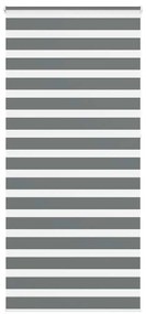 vidaXL Ζέβρα τυφλή Σκούρο Γκρι Πλάτος υφάσματος 95,9 εκ. Πολυεστέρας