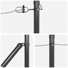 vidaXL Πυλώνες φence  με σφήνα 26 τμχ Ø32 mm 80 cm Γαλβανισμένο χάλυβα