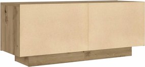 vidaXL Κομοδίνο τεχνίτης Δρυς 100x35x40 εκ. από Επεξεργασμένο Ξύλο
