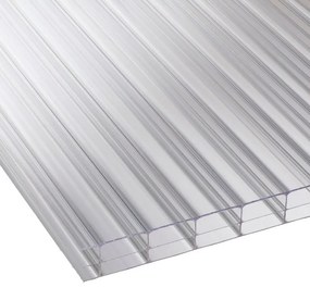 Πολυκαρμπονικό φύλλο κυψελωτό διάφανο 16mm 210 x 200εκ